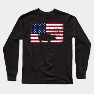 Pig America flag. Long Sleeve T-Shirt
